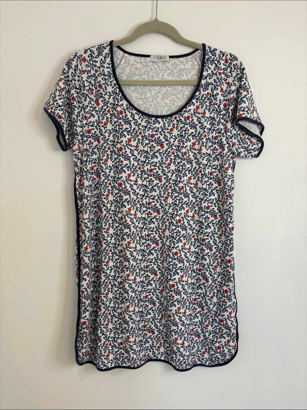 Lake Short Sleeve Pima Cotton Nightgown